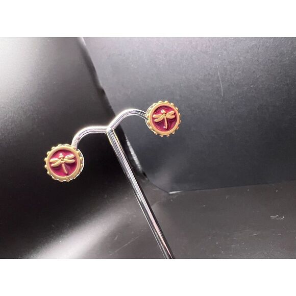 Joan Vass Dragonfly Earrings - Picture 2 of 4